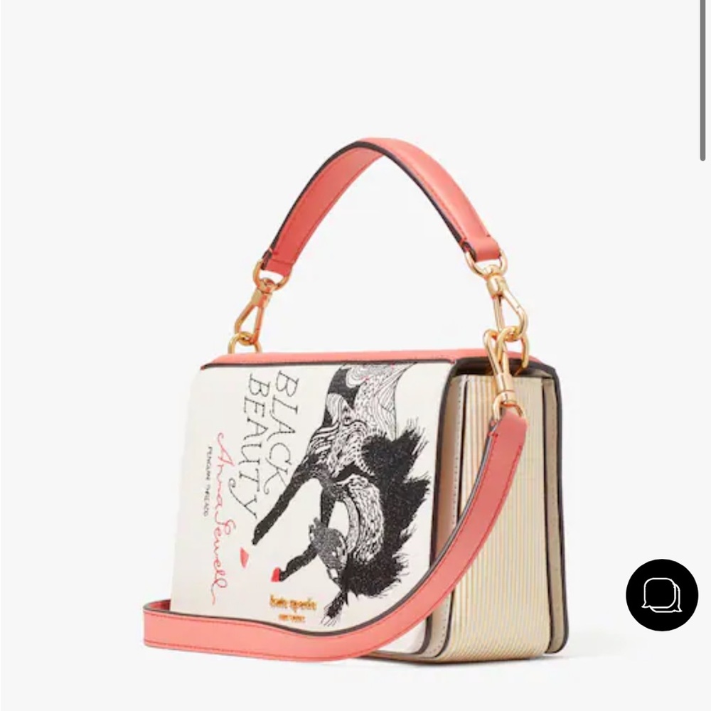 Kate Spade Storyteller Black Beauty 3d Book Crossbody